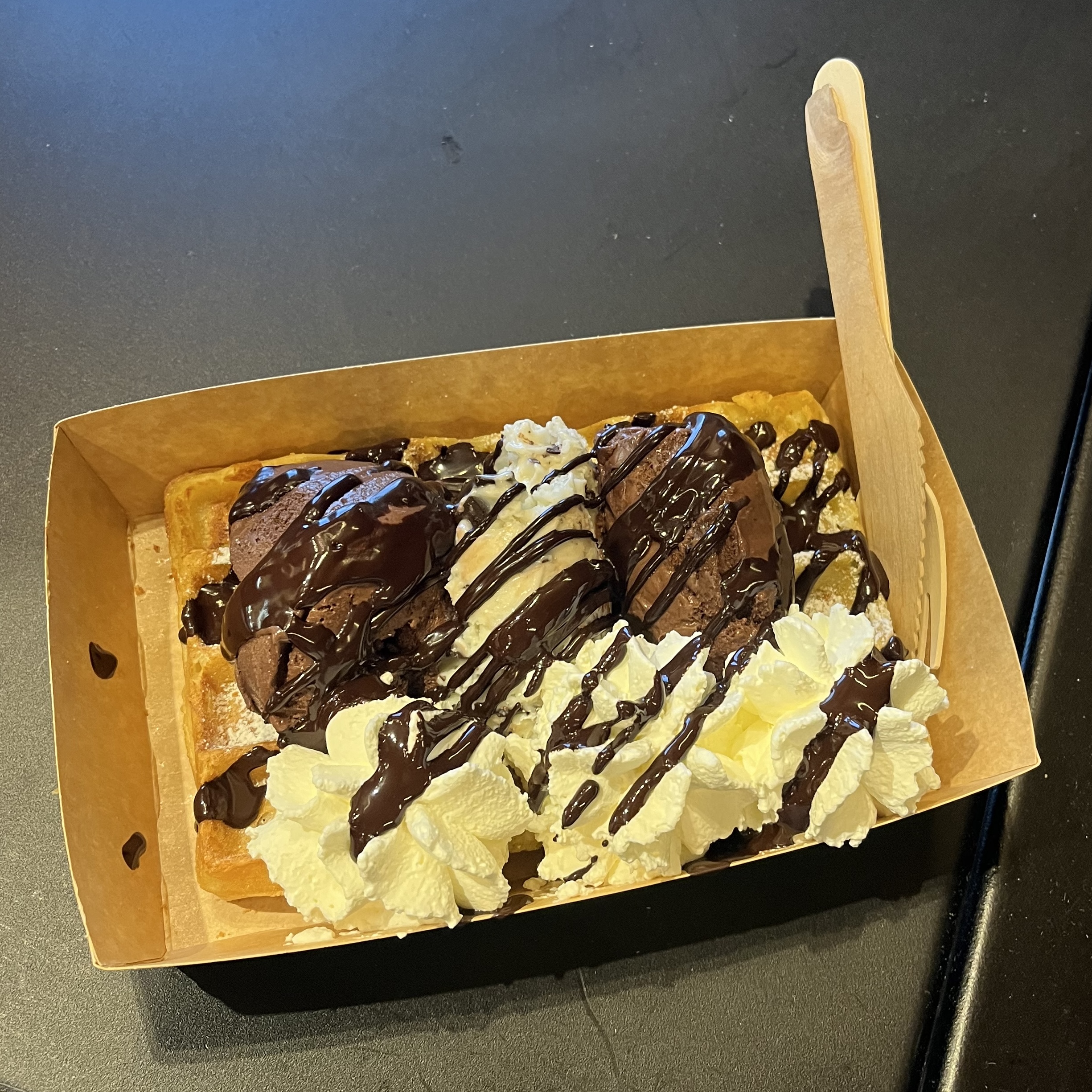 The Waffle/Gelato Offering at an Amorino